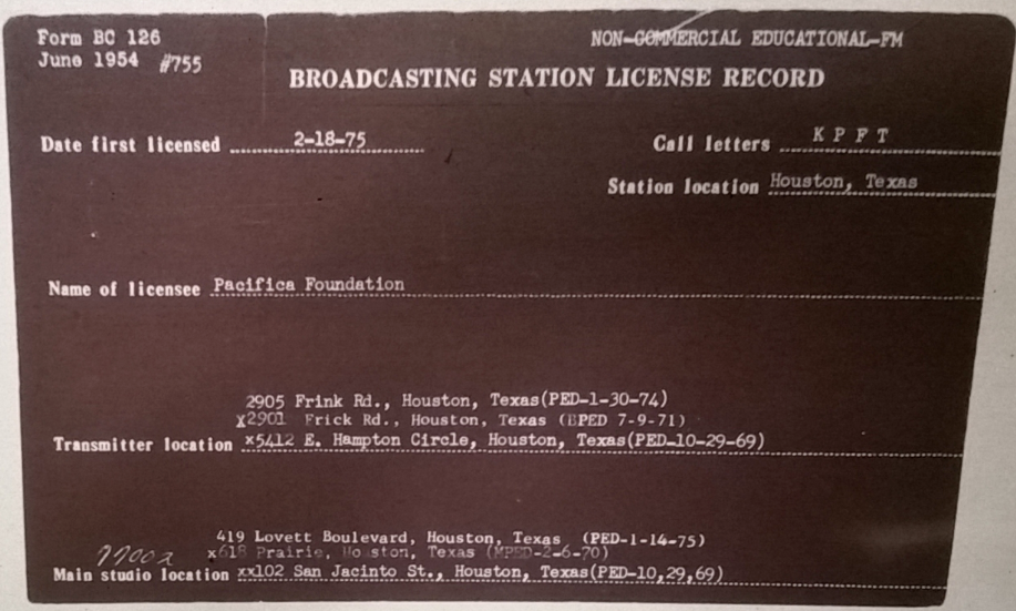 fcc history card