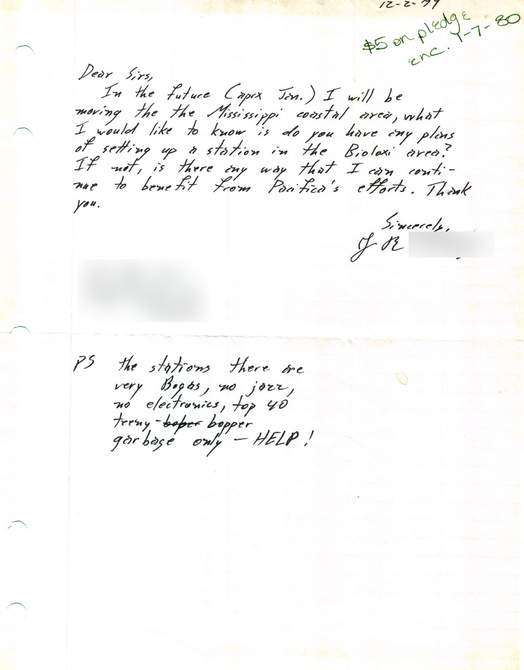 1979 letter