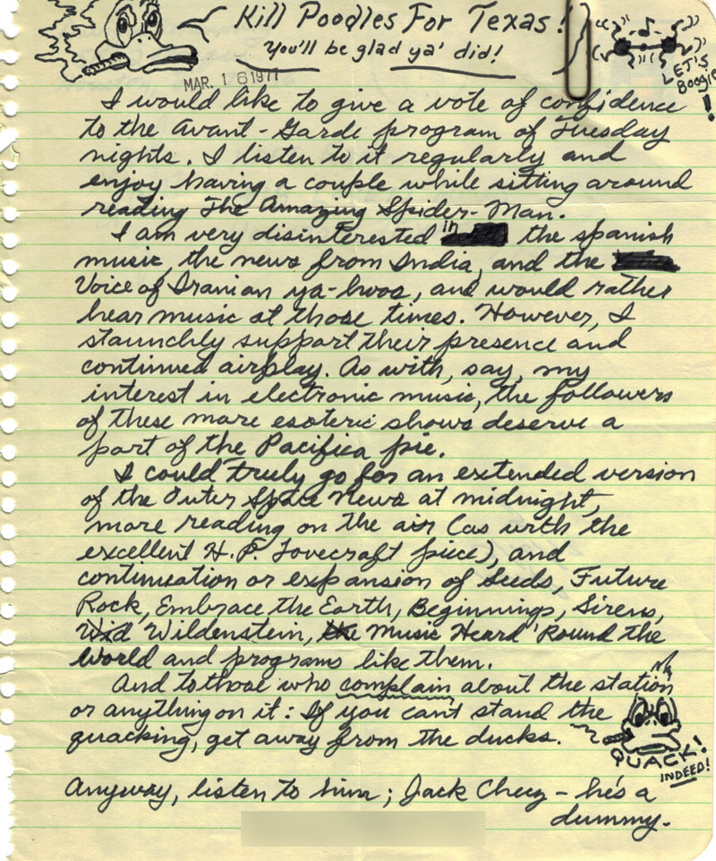 1977 letter